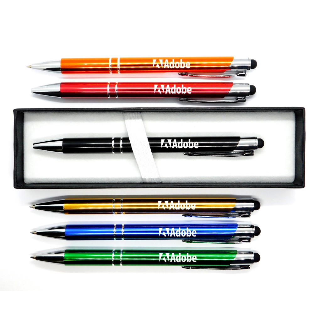 Metal Stylus Pen with Gift Case Custom Imprinted Metal Stylus Pen with Gift Case Custom Imprinted