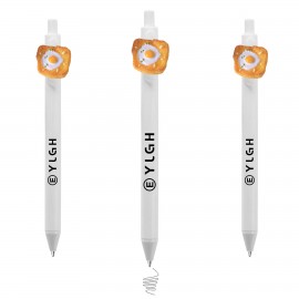 Click Pen w/ Fried Egg Bread Custom Imprinted