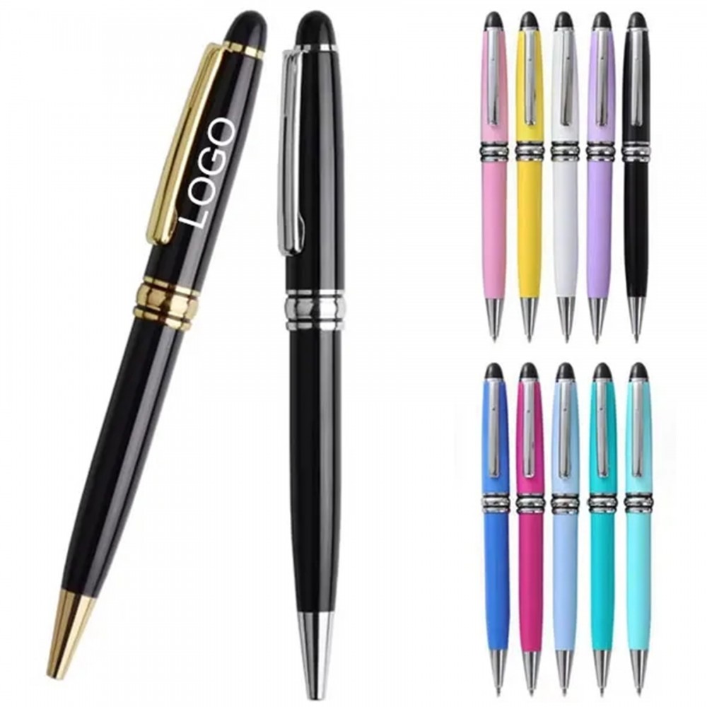 Custom Imprinted Twist Action Brass Ballpoint Pen with Enamel Finish Custom Imprinted Twist Action Brass Ballpoint Pen with Enamel Finish