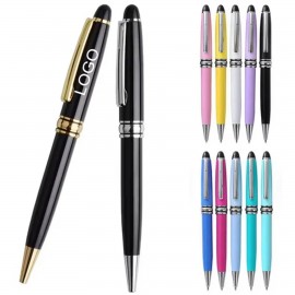 Custom Imprinted Twist Action Brass Ballpoint Pen with Enamel Finish