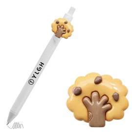 Click Activated Pen With Yellow Tree Custom Engraved