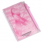 Pink Ribbon Notebook Custom Engraved