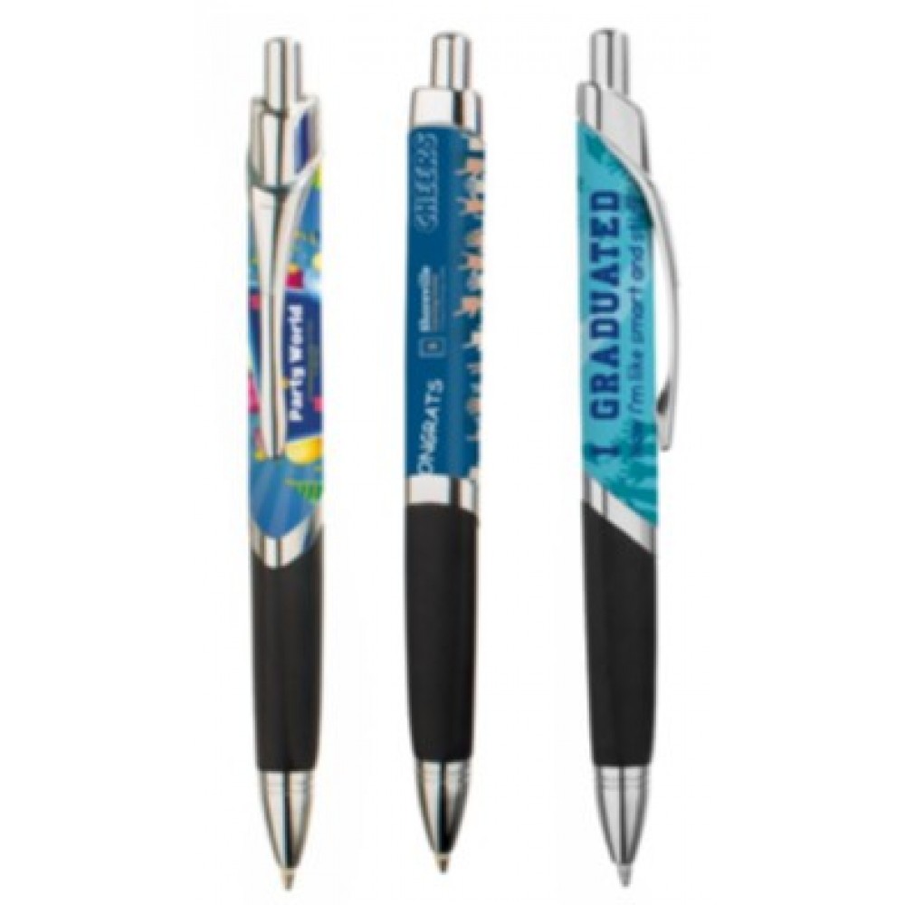 Custom Engraved Prism Full Color Imprint Plastic Pen Custom Engraved Prism Full Color Imprint Plastic Pen