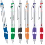 Logo Branded Two-Tone Metallic Ballpoint Pen