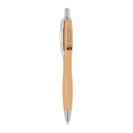 Logo Branded Juniper Click-Action Bamboo Pen