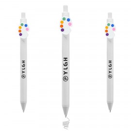 Click Pen w/ Color Palette Logo Branded
