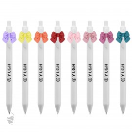 Click Pen w/ Butterfly Bow Logo Branded