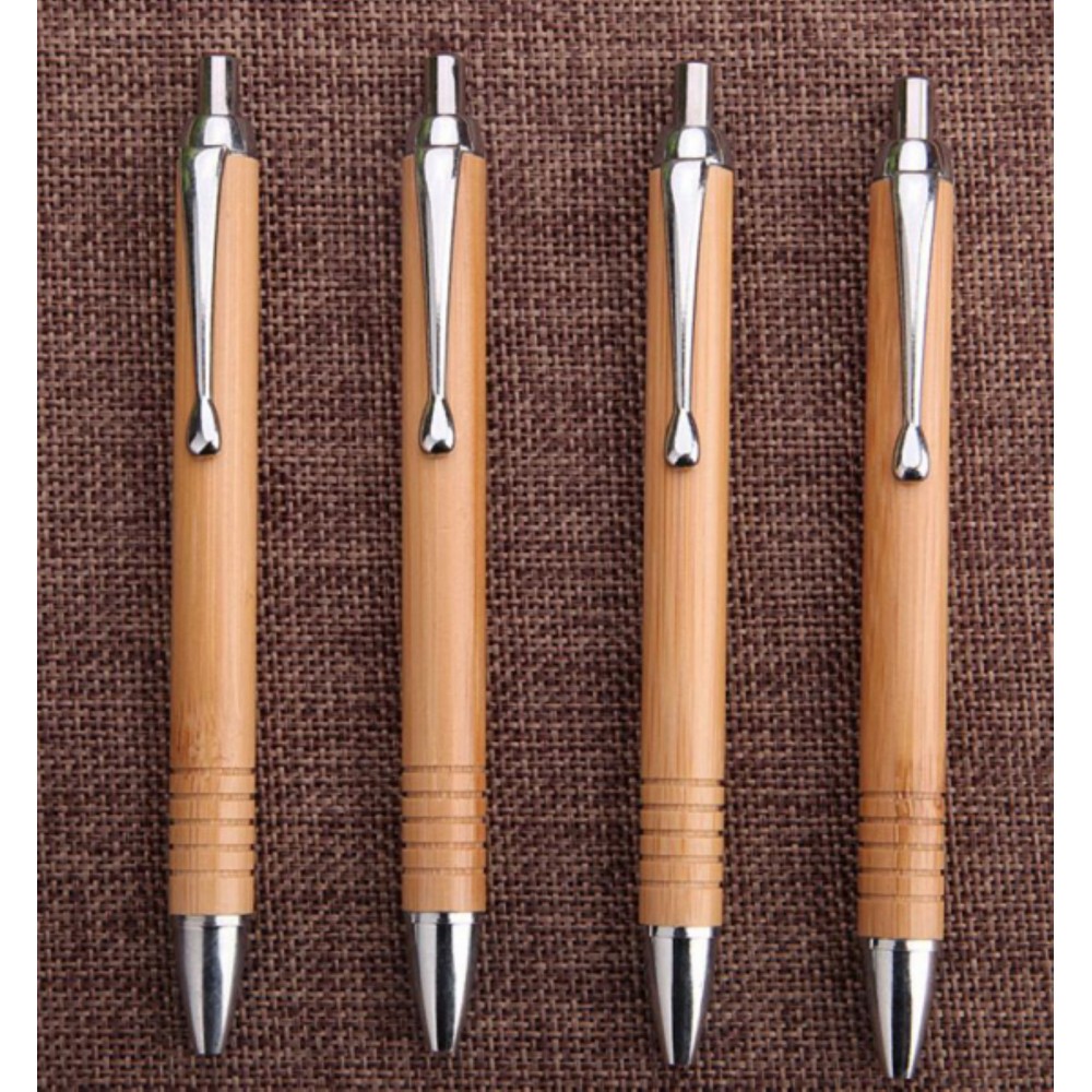 Custom Imprinted Eco Bamboo Pen (spotted handle) Custom Imprinted Eco Bamboo Pen (spotted handle)