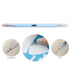 Custom Imprinted 2 IN 1 Pen With Paper Carving Knife