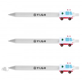 Custom Imprinted Click Activated Pen With Ambulance
