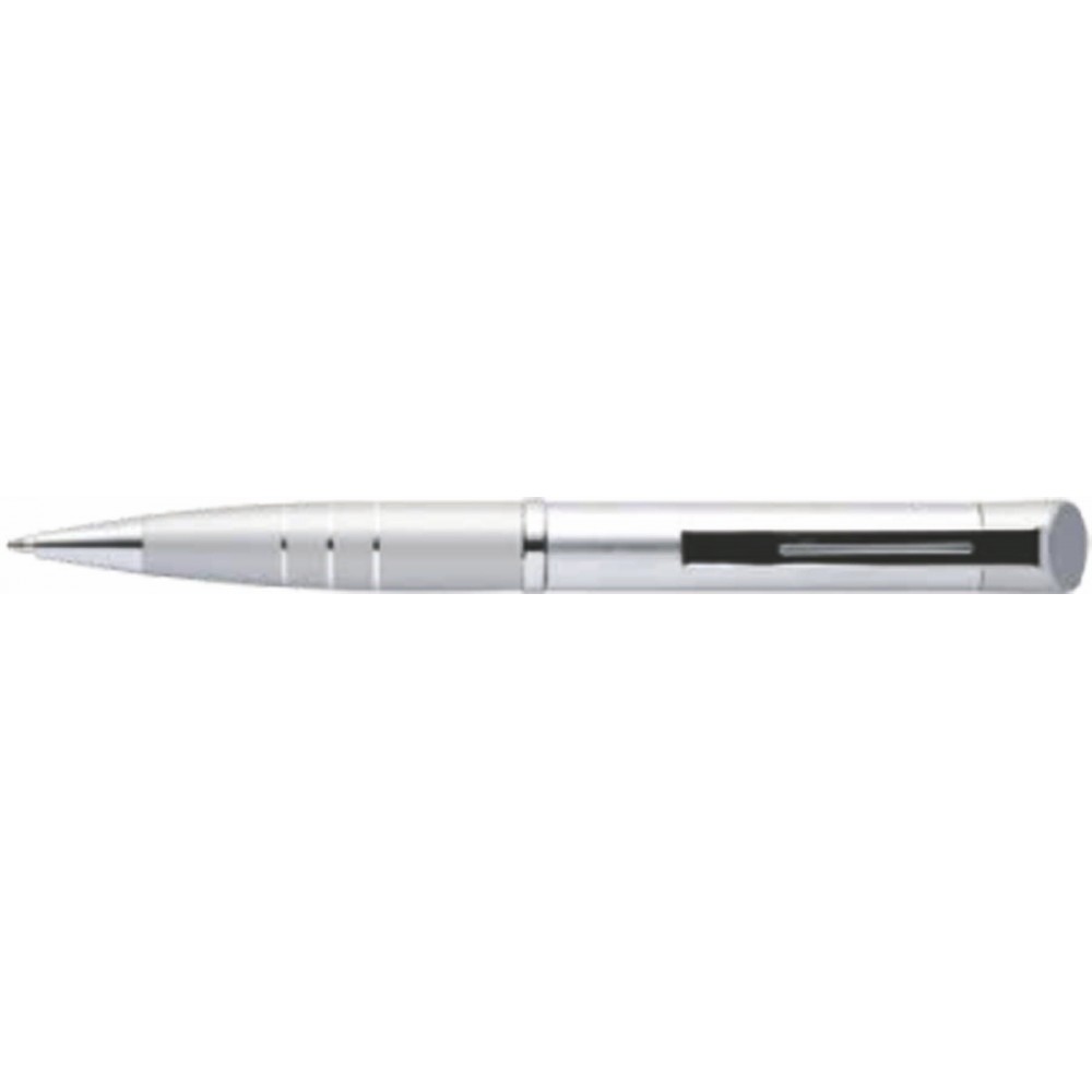 Custom Engraved Pacifica Ballpoint Twist Pen (Silver)