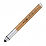 Silver Capped Stylus & Ballpoint Pen Logo Branded