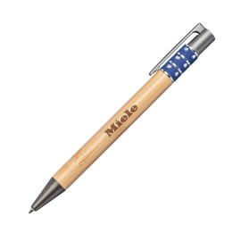Eliot Bamboo Pen - Blue Logo Branded
