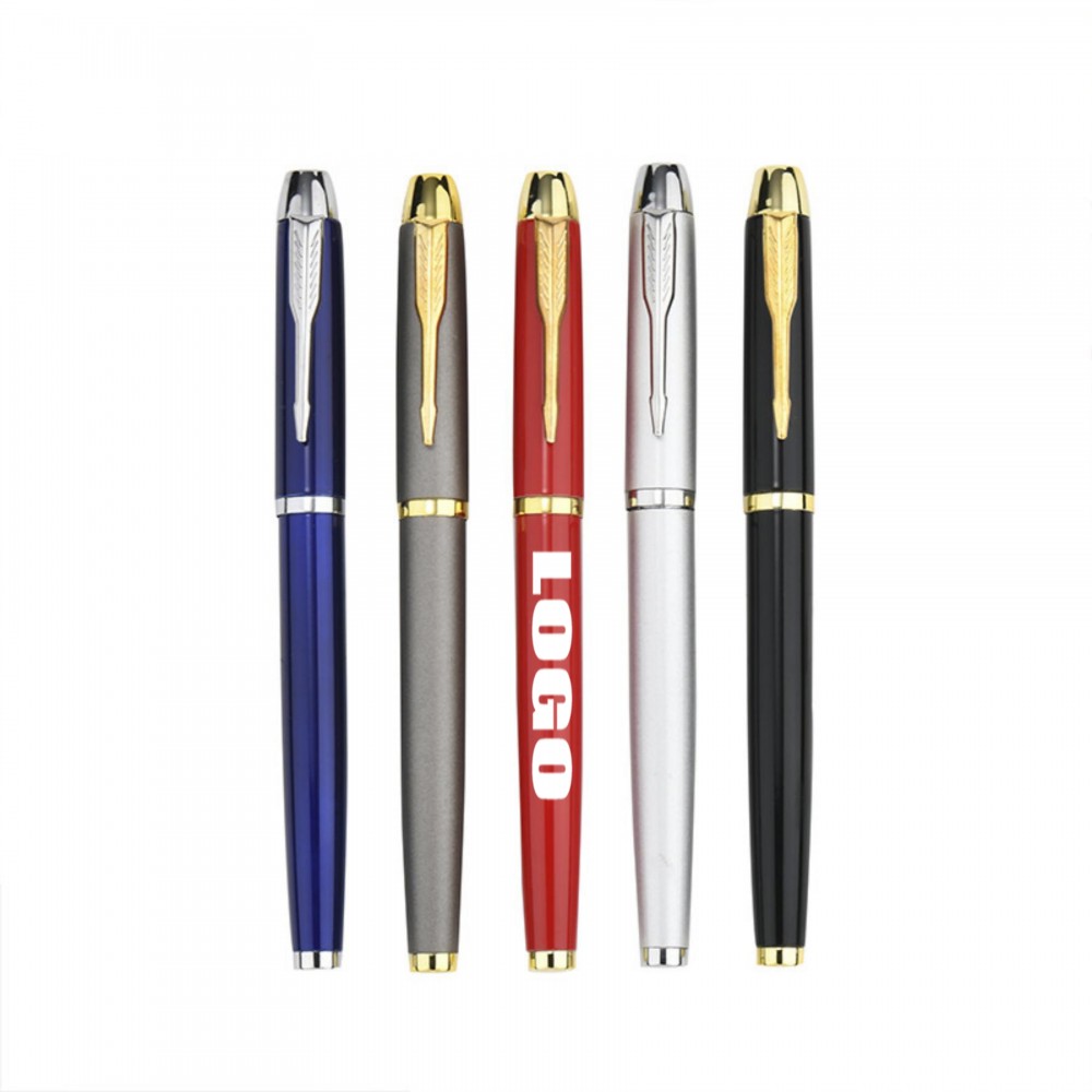 Custom Engraved High-End Business Black Ink Metal Pen