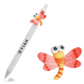 Custom Imprinted Click Activated Pen with Dragonfly