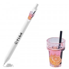Custom Imprinted Click Activated Pen with Lemonade