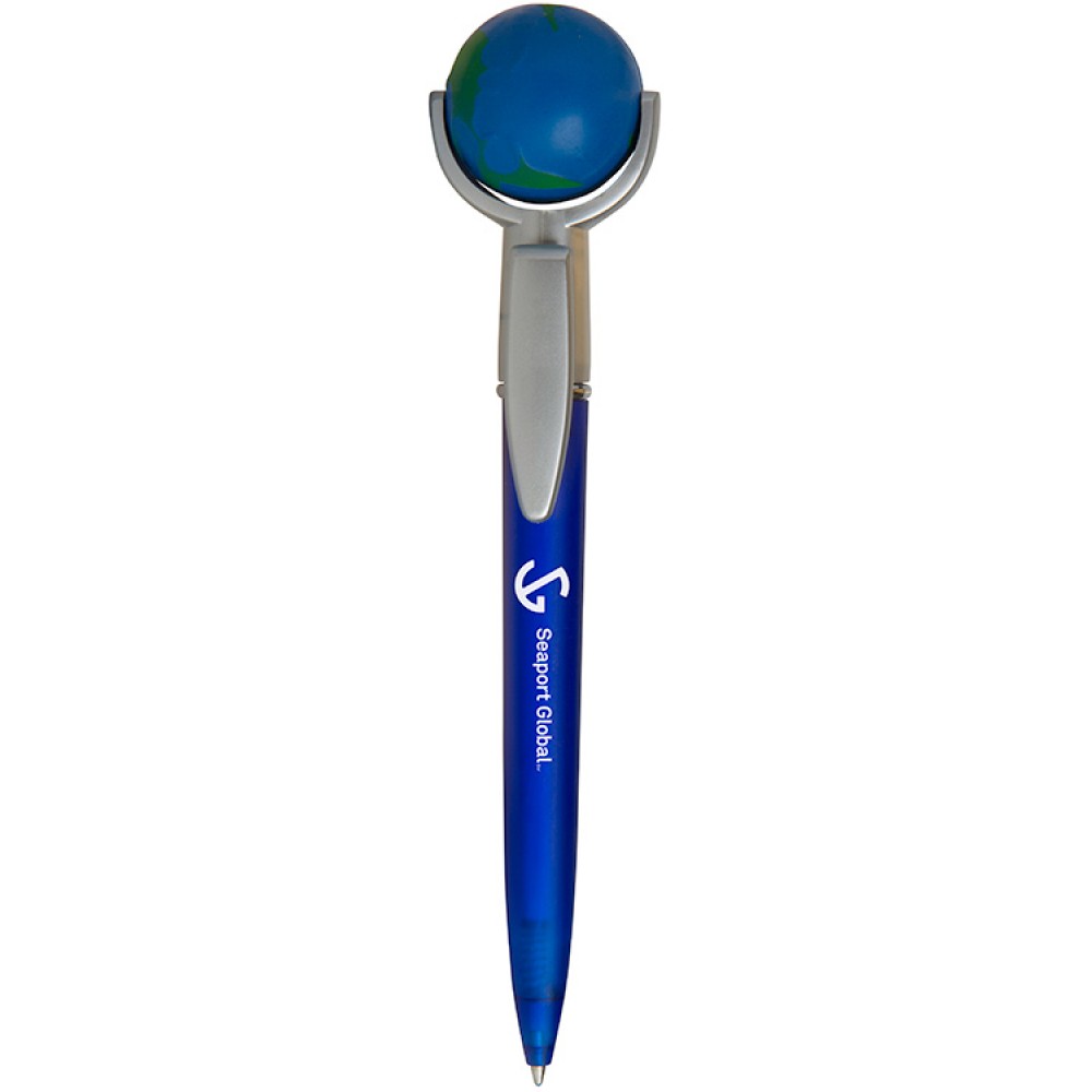 Earth Squeezie Top Pen Logo Branded