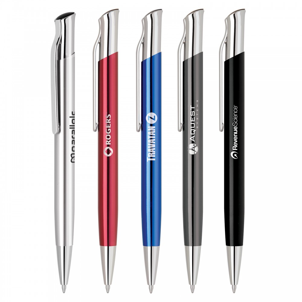 Custom Imprinted Kelvin-IV Aluminum Ballpoint Click Action Pen w/High Gloss Finish