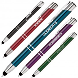 Click action anodized aluminum stylus pen Custom Engraved