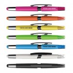 Custom Engraved Multi Function Colored Plastic 3 in 1 Ballpoint Pen