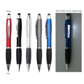LED LOGO Pen With Stylus Logo Branded
