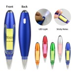 3-in-1 Sticky Note Pen with Light & Lanyard Logo Branded