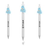 Logo Branded Click Activated Pen With Castle