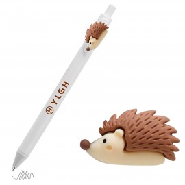 Click Activated Pen With Hedgehog Custom Engraved