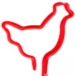 Custom Imprinted Chicken Inkbend Standard, Bent Pen