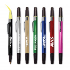 USA Marquee Metal Pen & Highlighter Logo Branded  USA Marquee Metal Pen & Highlighter Logo Branded