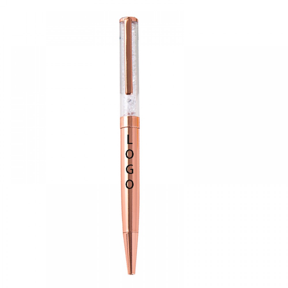 Custom Imprinted Colorful Gold Powder Quicksand Ballpoint Pens Custom Imprinted Colorful Gold Powder Quicksand Ballpoint Pens