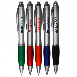 Colored Grip Gel Pens Logo Branded