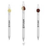 Click Pen w/ Chocolate Wafer Logo Branded