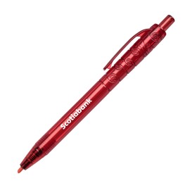 Logo Branded Bali Recyled Plastic Highlighter - Red