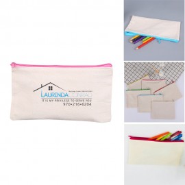 Zippered Pencil Pouch Logo Branded  Zippered Pencil Pouch Logo Branded