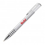 Gerald Clicker Pen - Silver Logo Branded