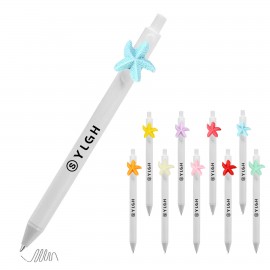 Logo Branded Click Pen w/ Star Fish
