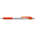 Custom Engraved R.S.V.P. RT Ballpoint Pen - Orange/White Barrel