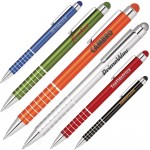 Custom Engraved Twist action 5" long aluminum stylus pen