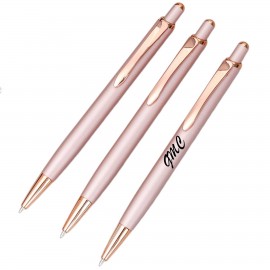 Custom Engraved Rose Gold Metal Ballpoint Pen