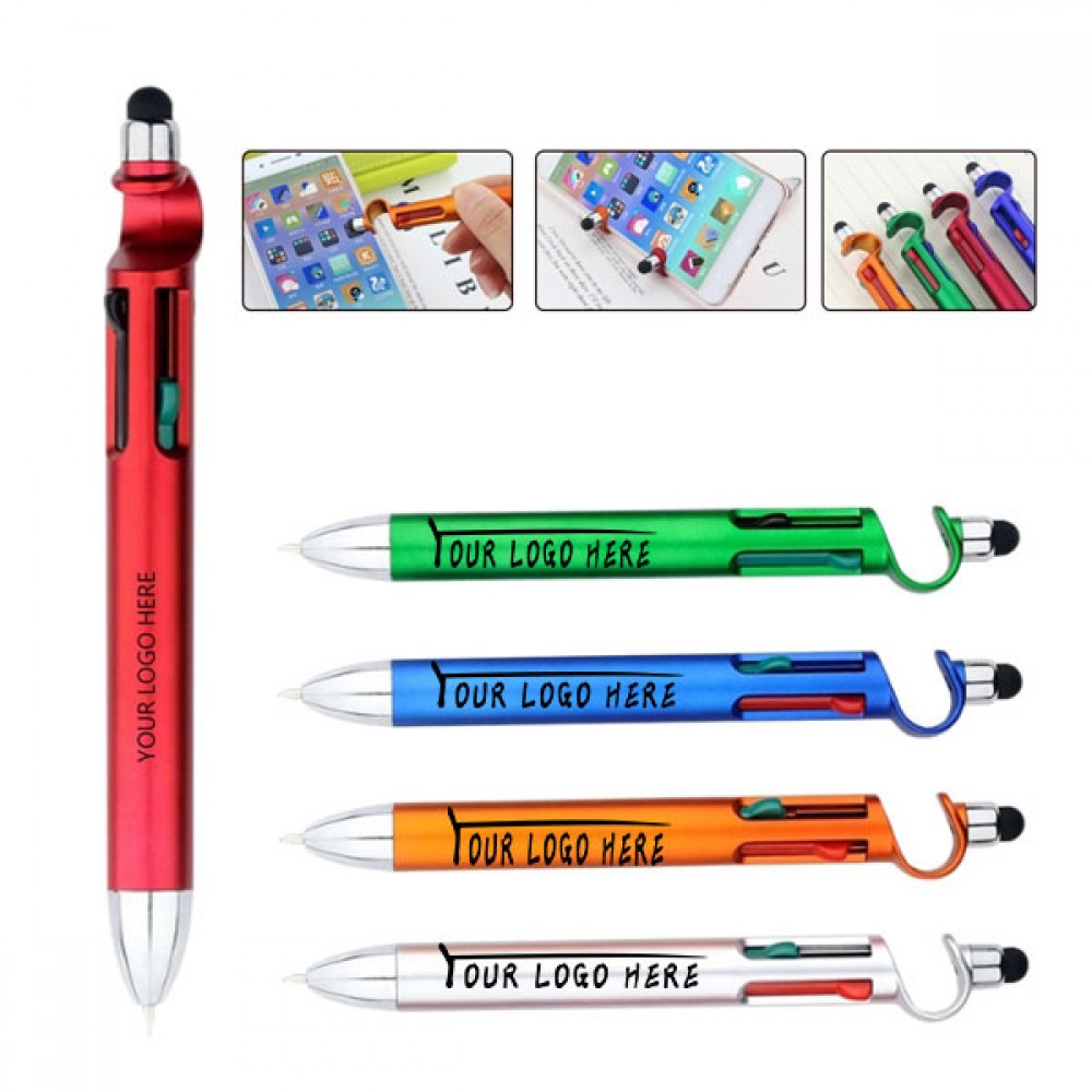 Logo Branded Metal Pen With Phone Holder Logo Branded Metal Pen With Phone Holder