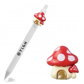 Click Activated Pen with Mushroom House Logo Branded