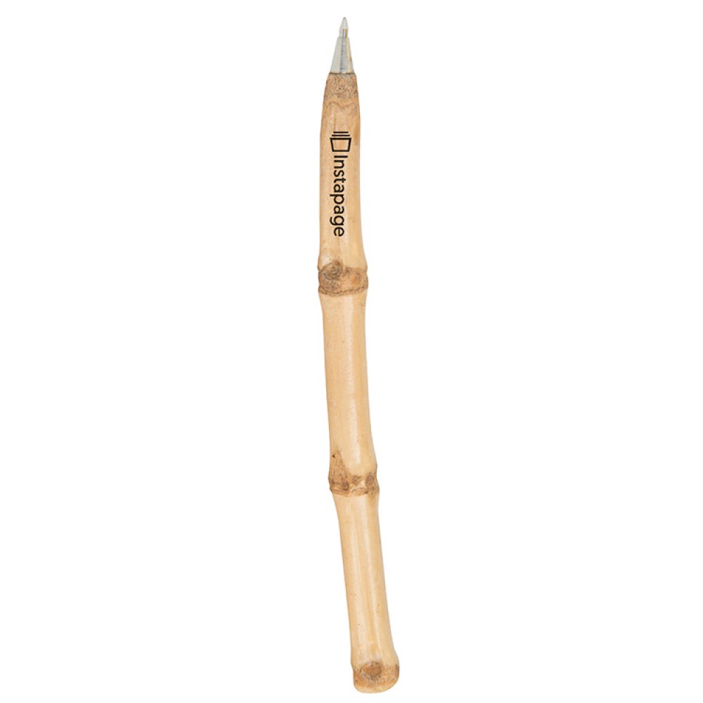 Logo Branded 6" Notched Bamboo Pen Logo Branded 6" Notched Bamboo Pen