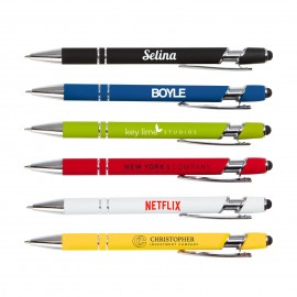 Aluminum Rubberized Stylus Pen Custom Engraved