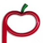 Logo Branded Tomato with Stem Inkbend Standard, Bent Pen