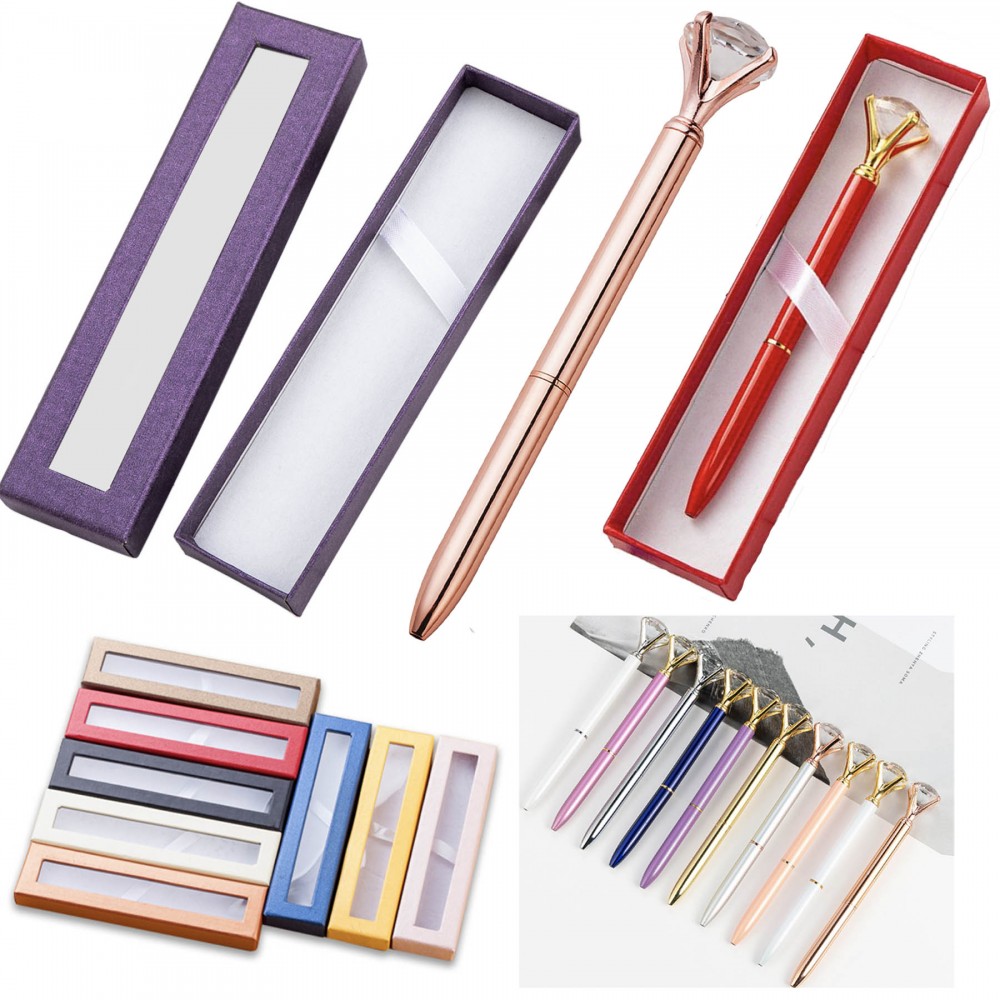 Ballpoint Pen Gift Box With Diamond Design Pen Custom Engraved Ballpoint Pen Gift Box With Diamond Design Pen Custom Engraved