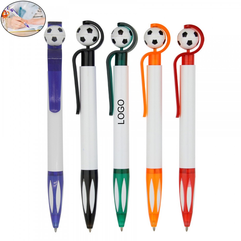 Soccer Shape Ballpoint Pens Custom Imprinted