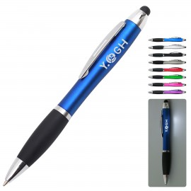 Light Up Logo Pen With Stylus Custom Imprinted