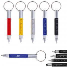 Mini 6 In 1 Tool Pen Practical Keychain Custom Imprinted  Mini 6 In 1 Tool Pen Practical Keychain Custom Imprinted