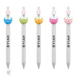 Logo Branded Click Activated Pen With Egg Rabbit
